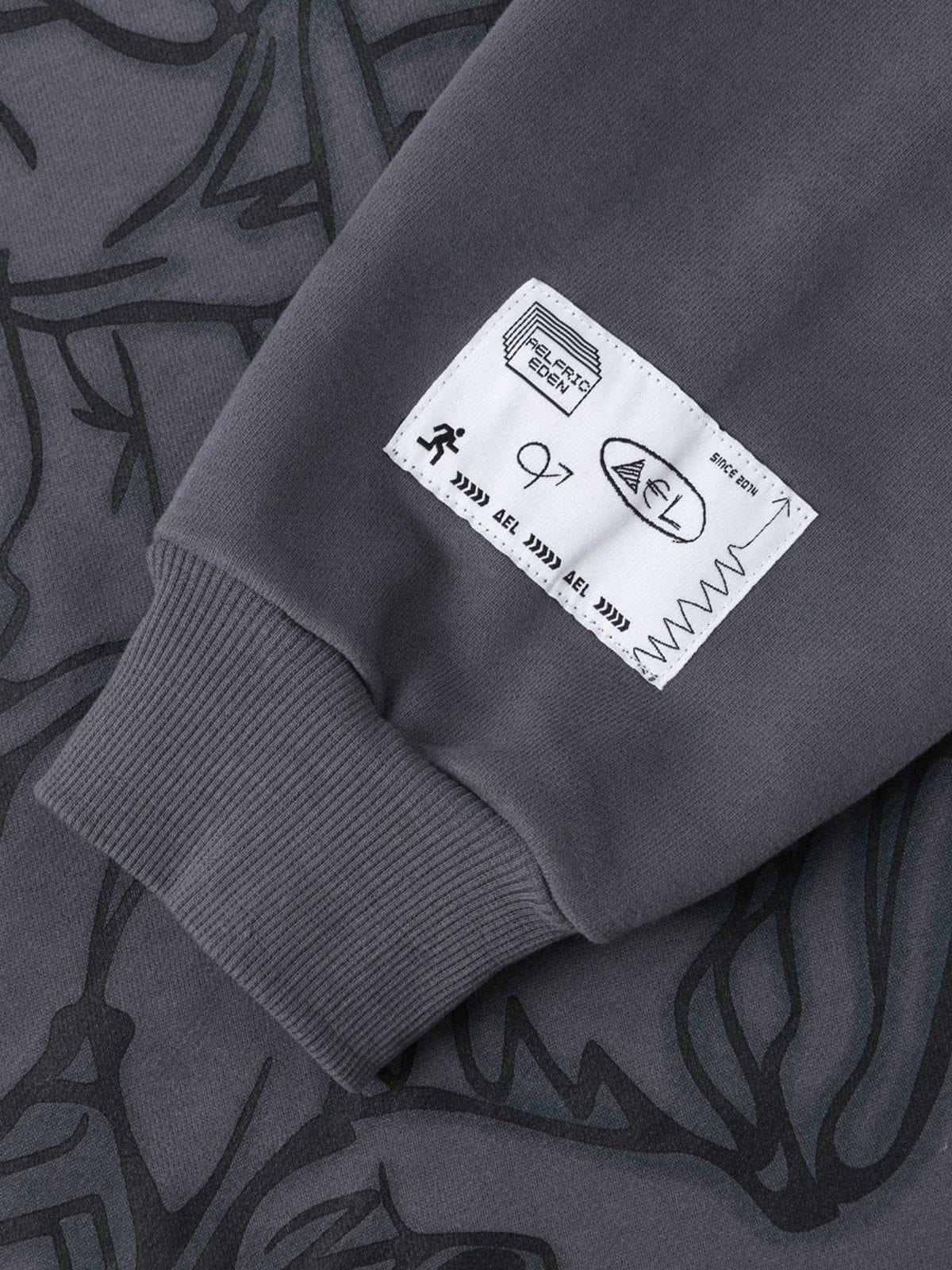 Aelfric Eden Cartoon Line Character Graphic Hoodie Product Image