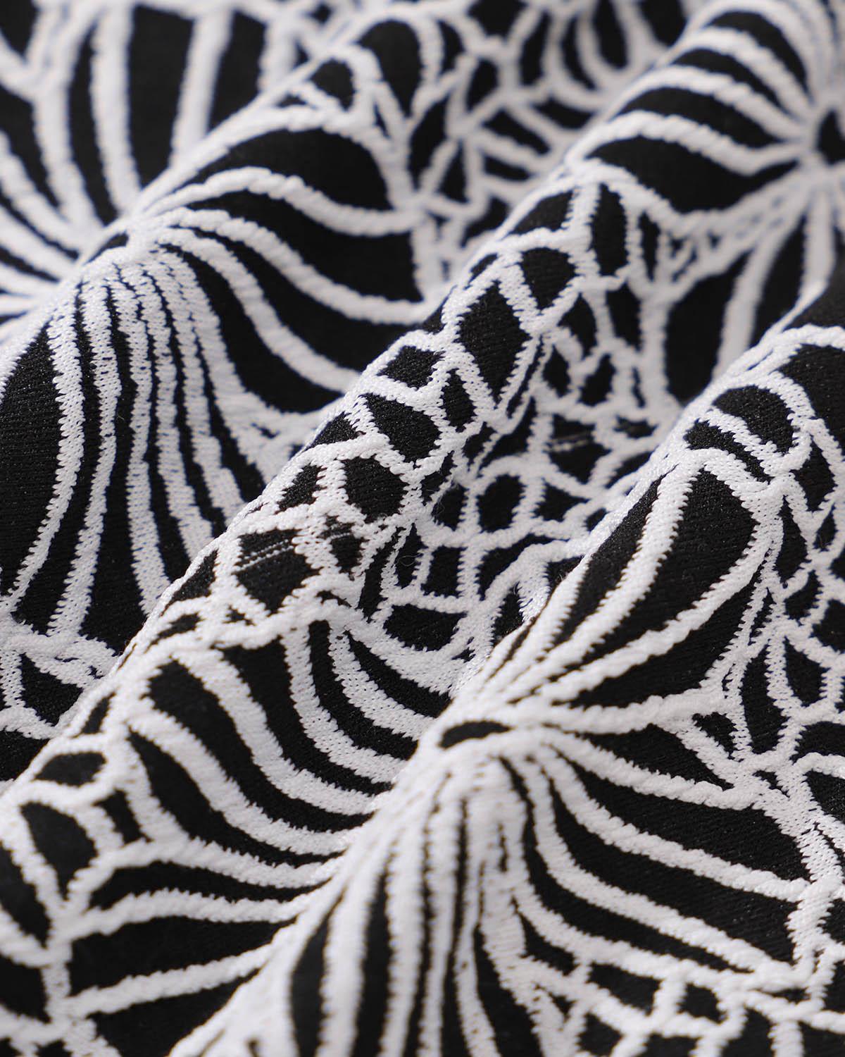 Black Floral V-Neck One-Piece Swimsuit Product Image