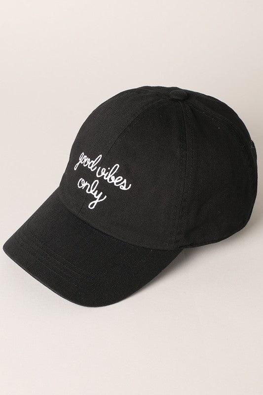 Good Vibes Only Baseball Cap Product Image