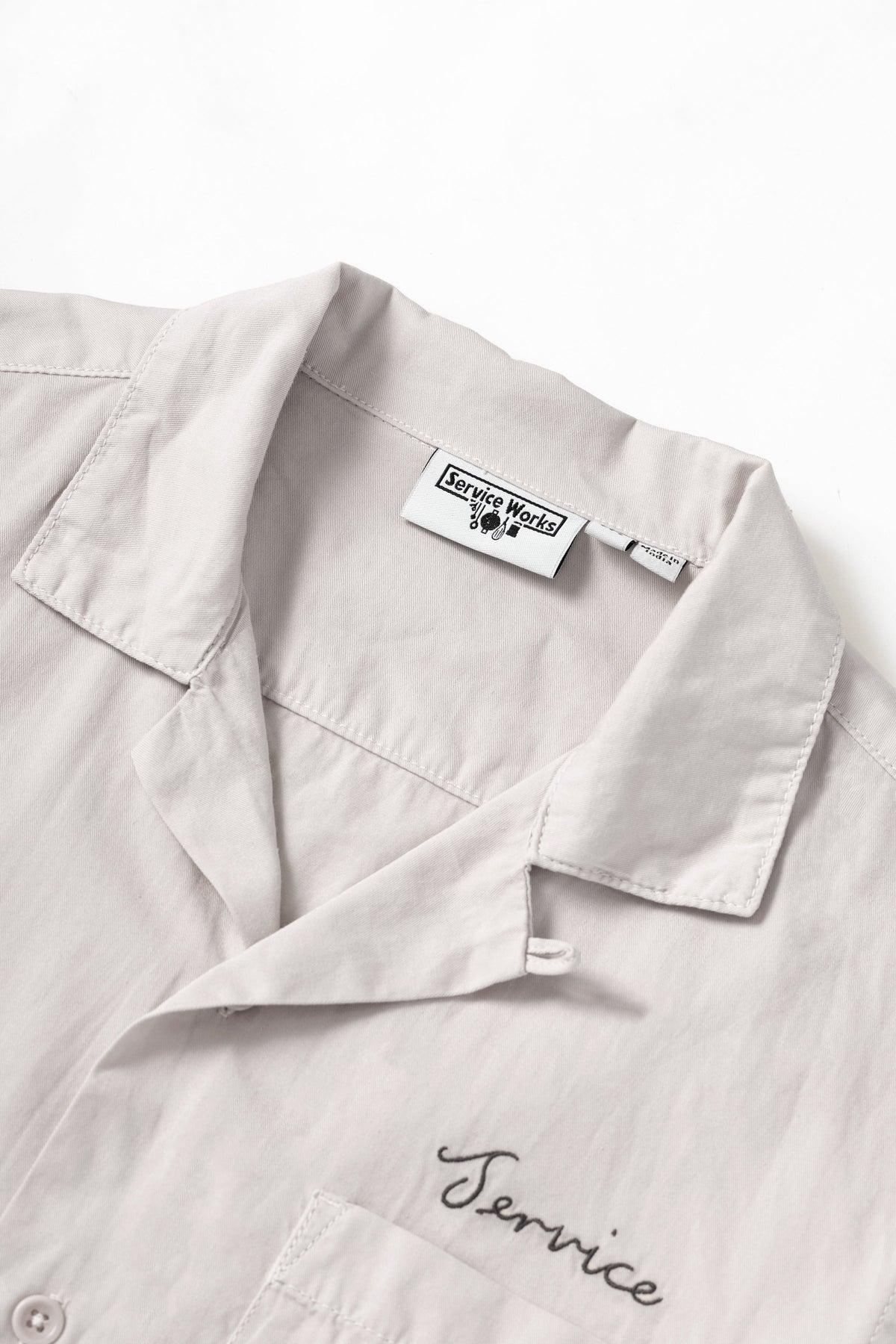 Service Works - Embroidered Resort Shirt - Salt Product Image