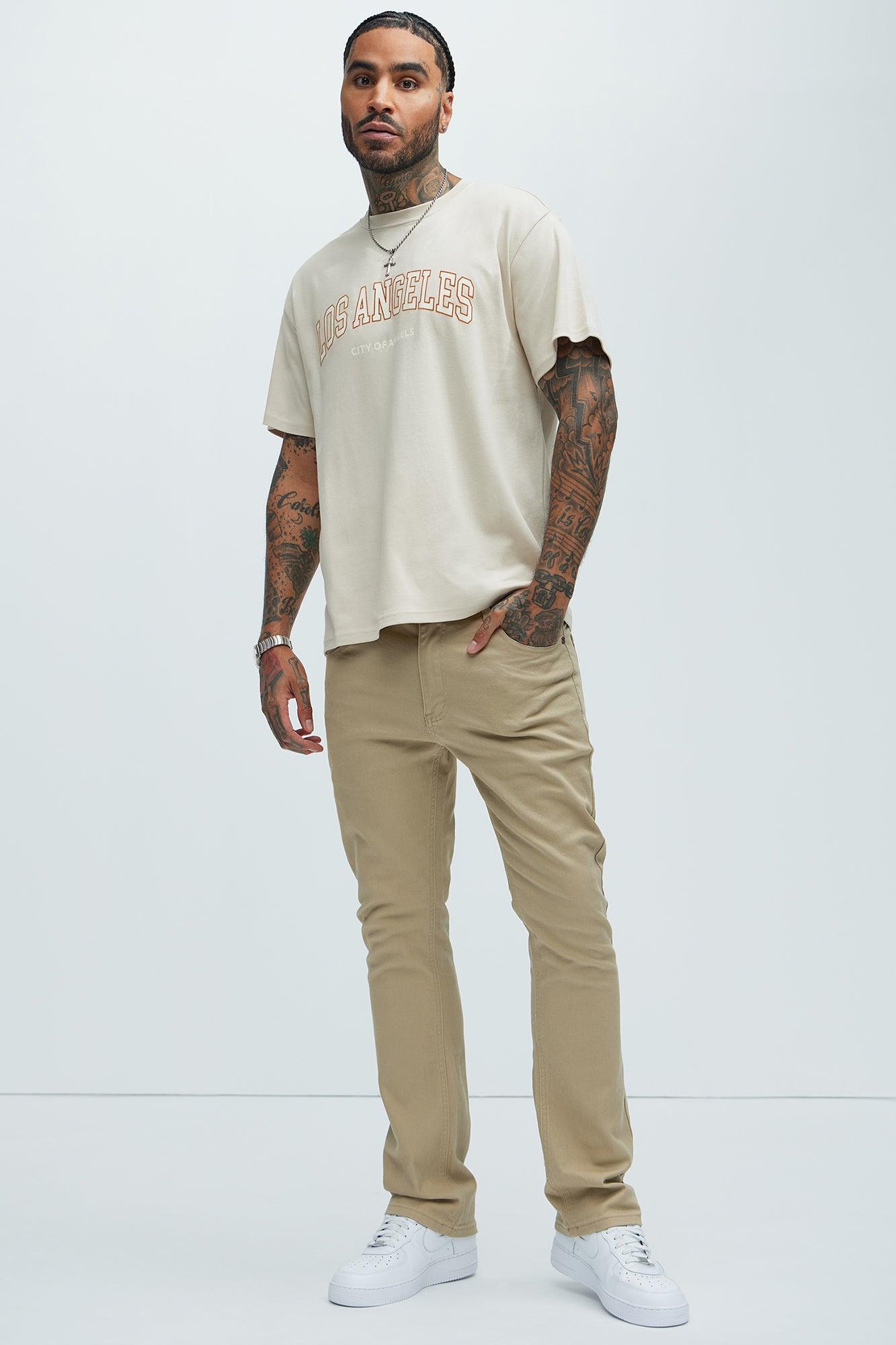Los Angeles Coordinates Short Sleeve Tee - Sand Product Image
