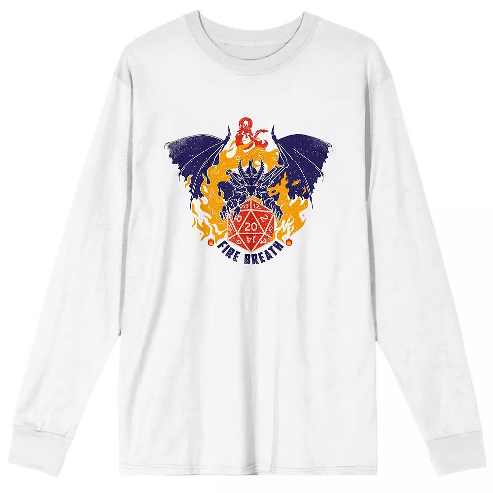Men's Dungeons & Dragons Fire Breath Long Sleeve Tee,  Product Image
