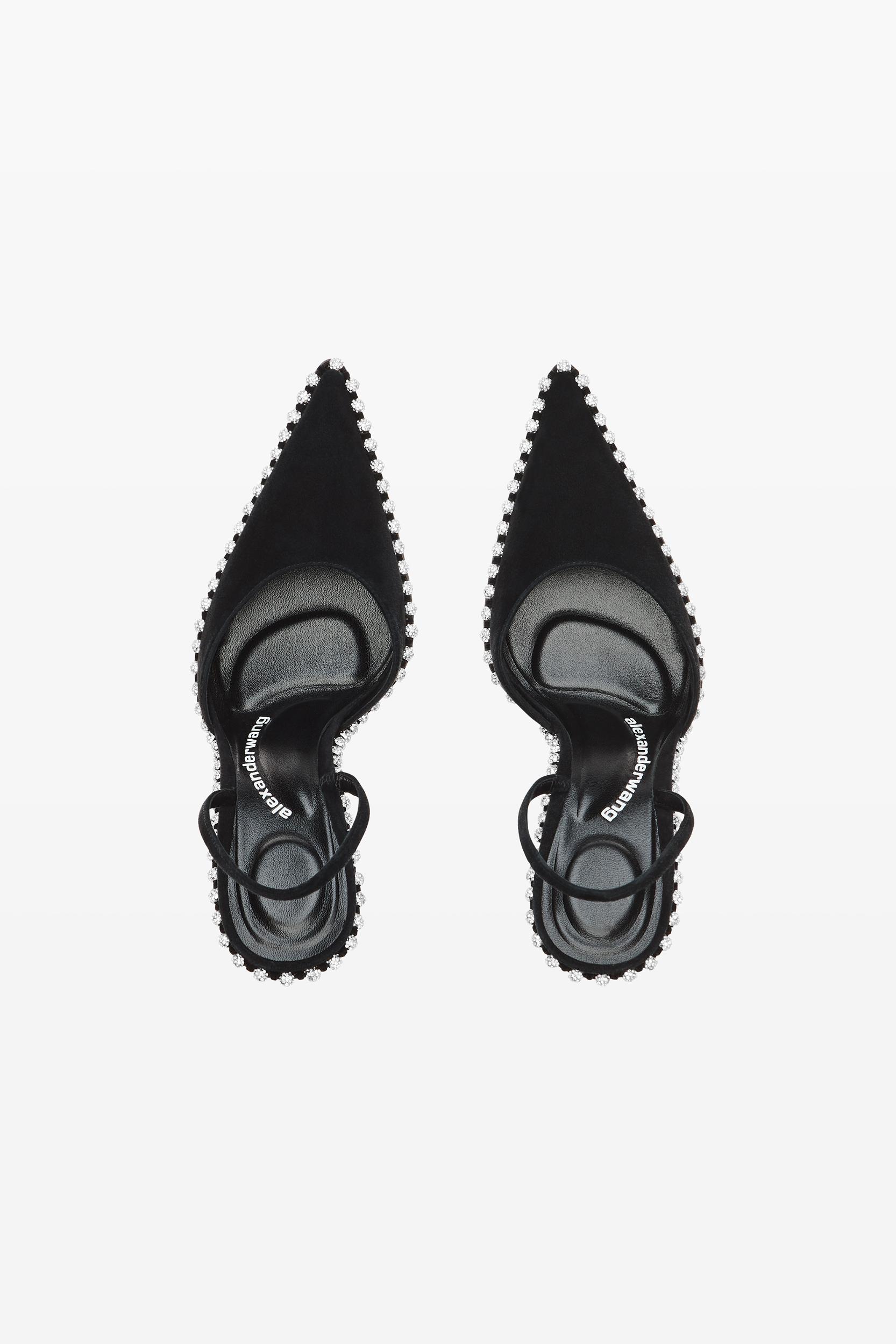 Black Suede Tia Slingback Product Image