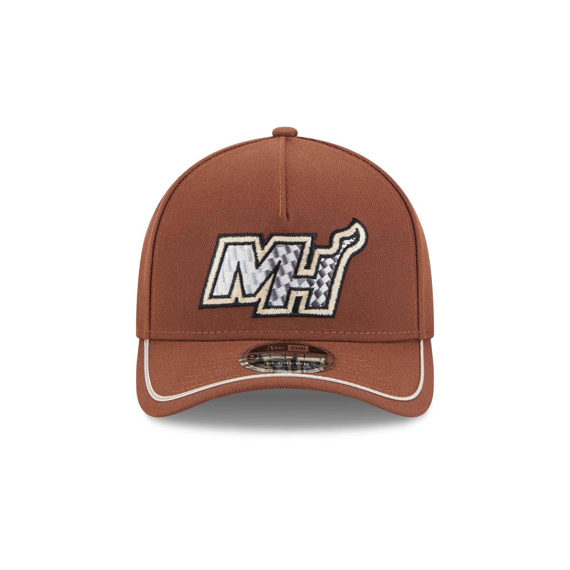 Miami Heat Motorsport 9FORTY M-Crown A-Frame Snapback Hat Male Product Image