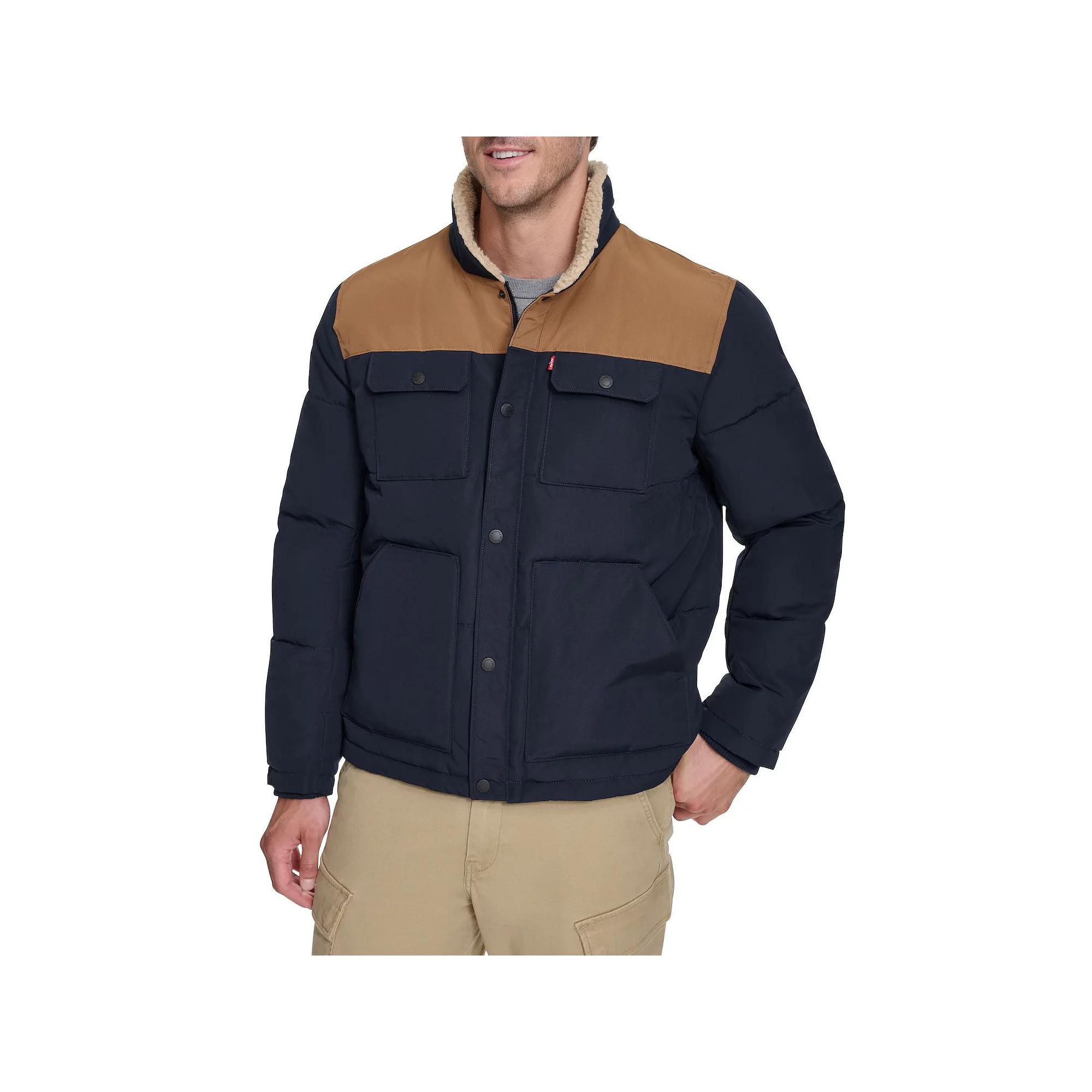 Big & Tall Levi's® Woodsman Puffer Jacket, Men's, Size: 5XB, Blue Product Image