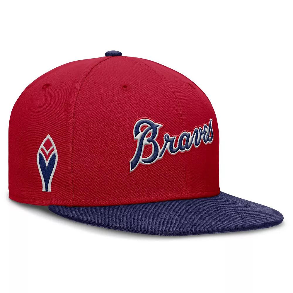 Men's Nike Red Atlanta Braves True Performance Fitted Hat, Size: 7 1/2 Product Image