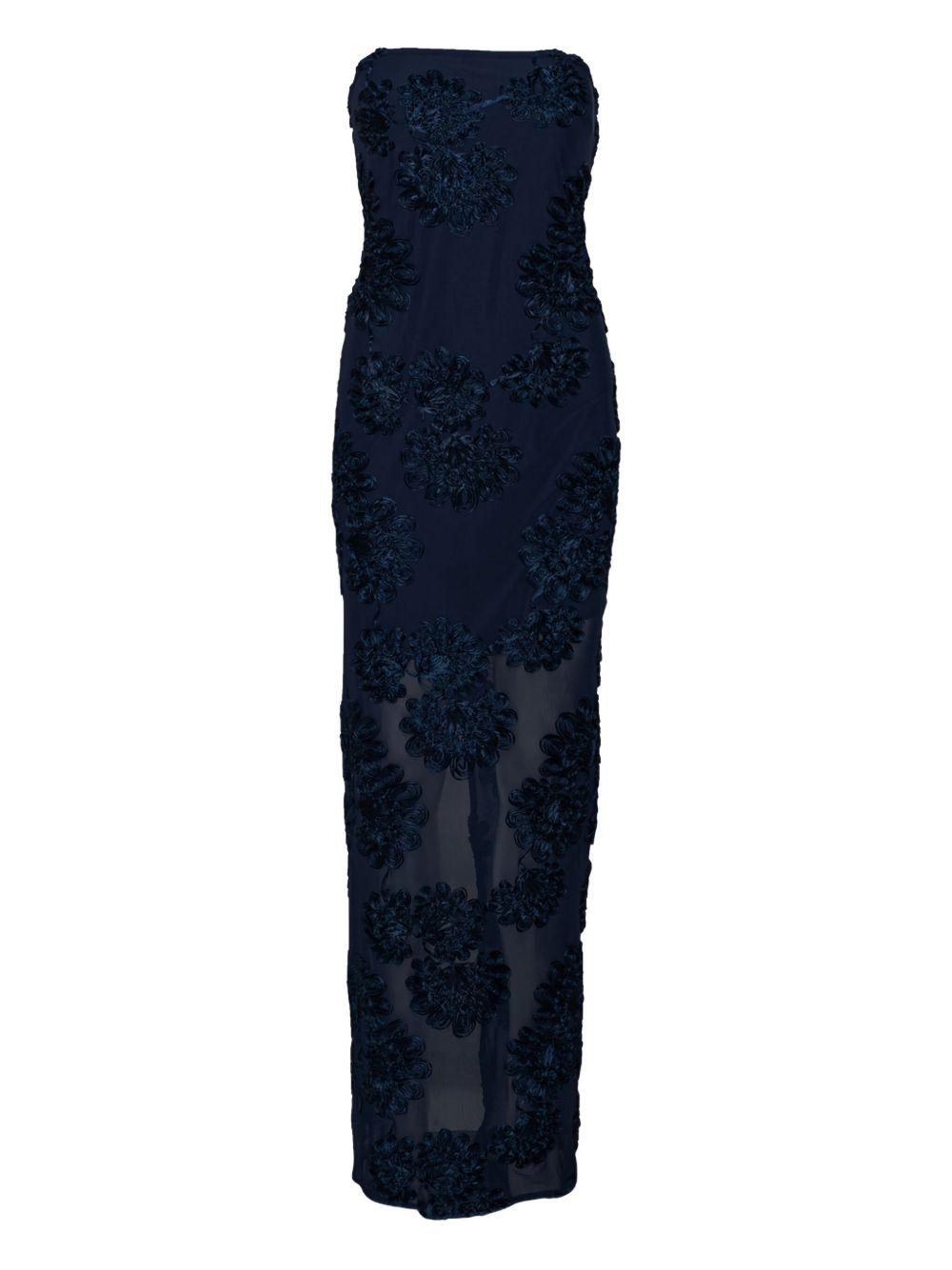 floral-mesh maxi dress Product Image