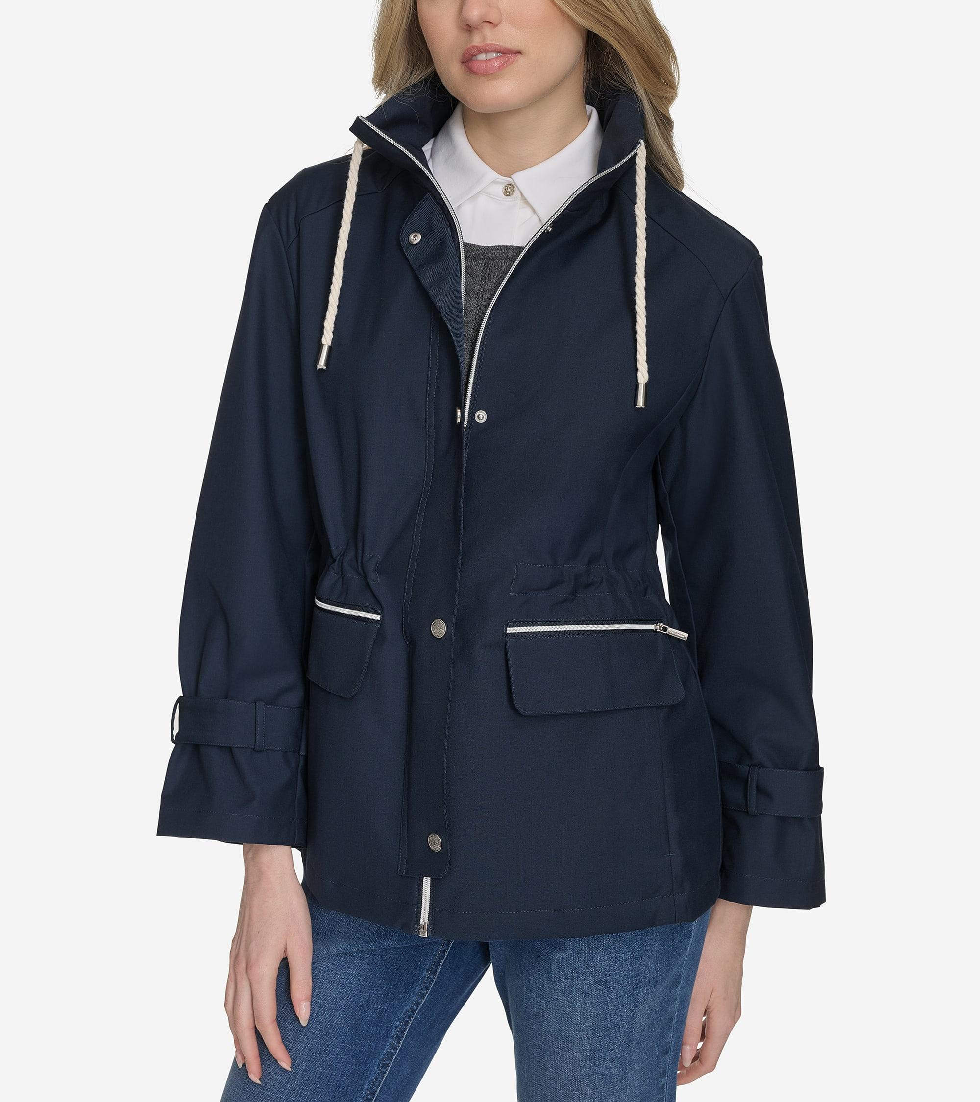 Women's Packable Rain Jacket in Blue | Cole Haan Product Image