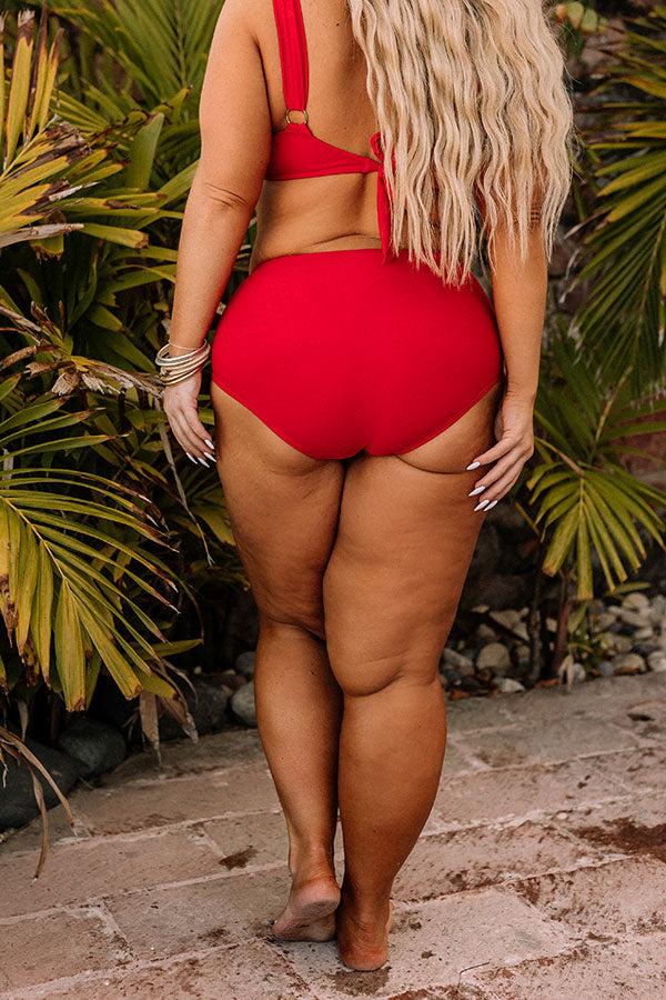 Galveston Coast High Waist Bikini Bottom Curves Product Image