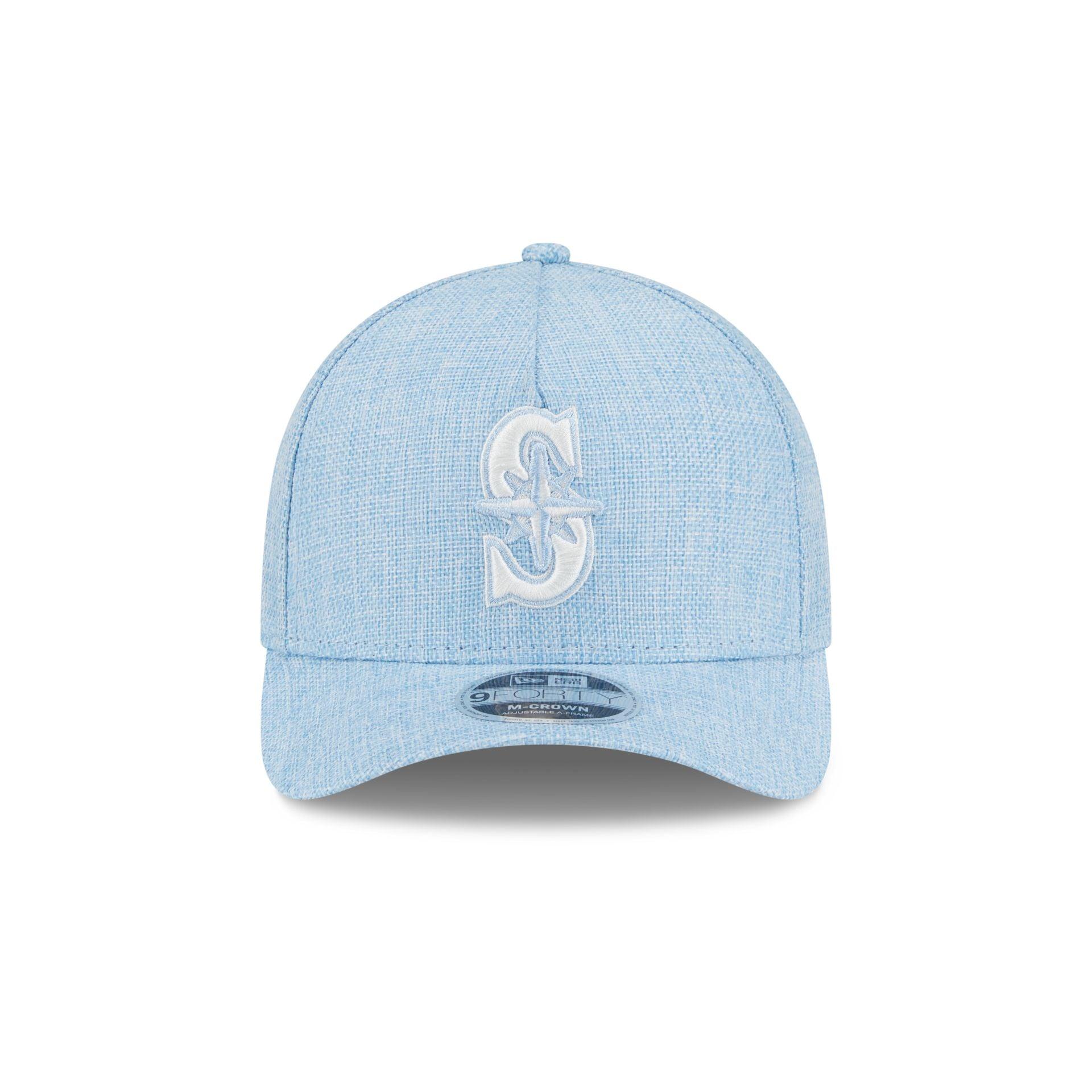 Seattle Mariners Cotton Weaver Blue 9FORTY M-Crown A-Frame Snapback Hat Male Product Image