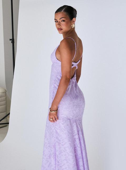 Cyrene Maxi Dress Lilac Product Image