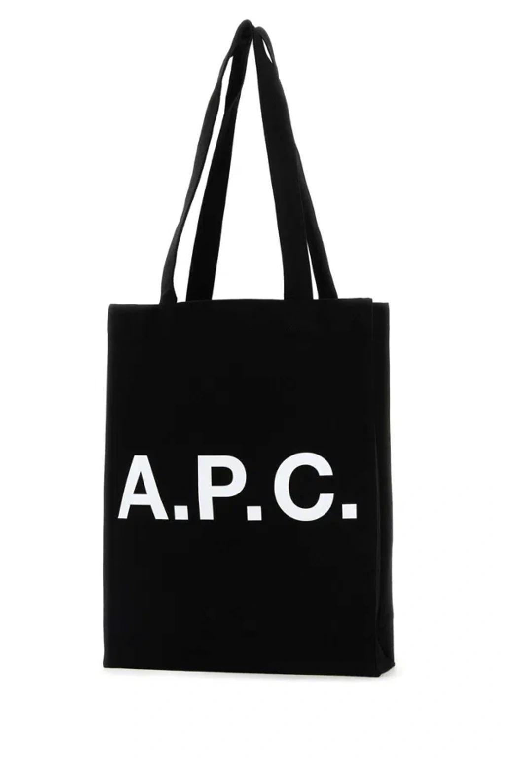APC A.p.c. Black Canvas Lou Shopping Bag Product Image