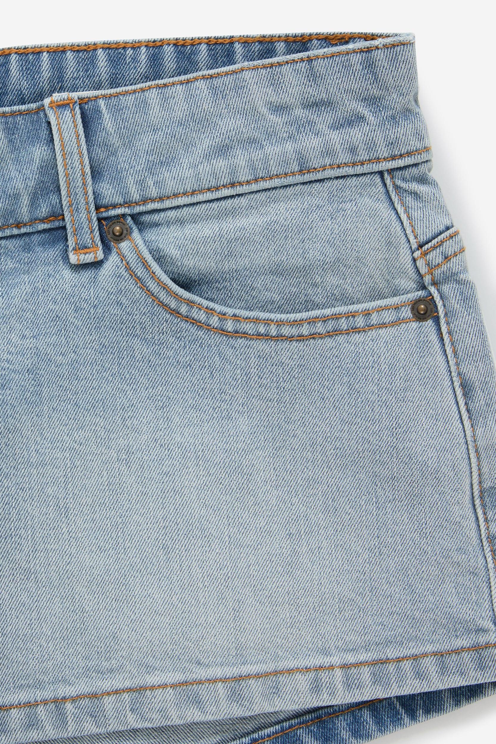 Micro Low Denim Short Product Image