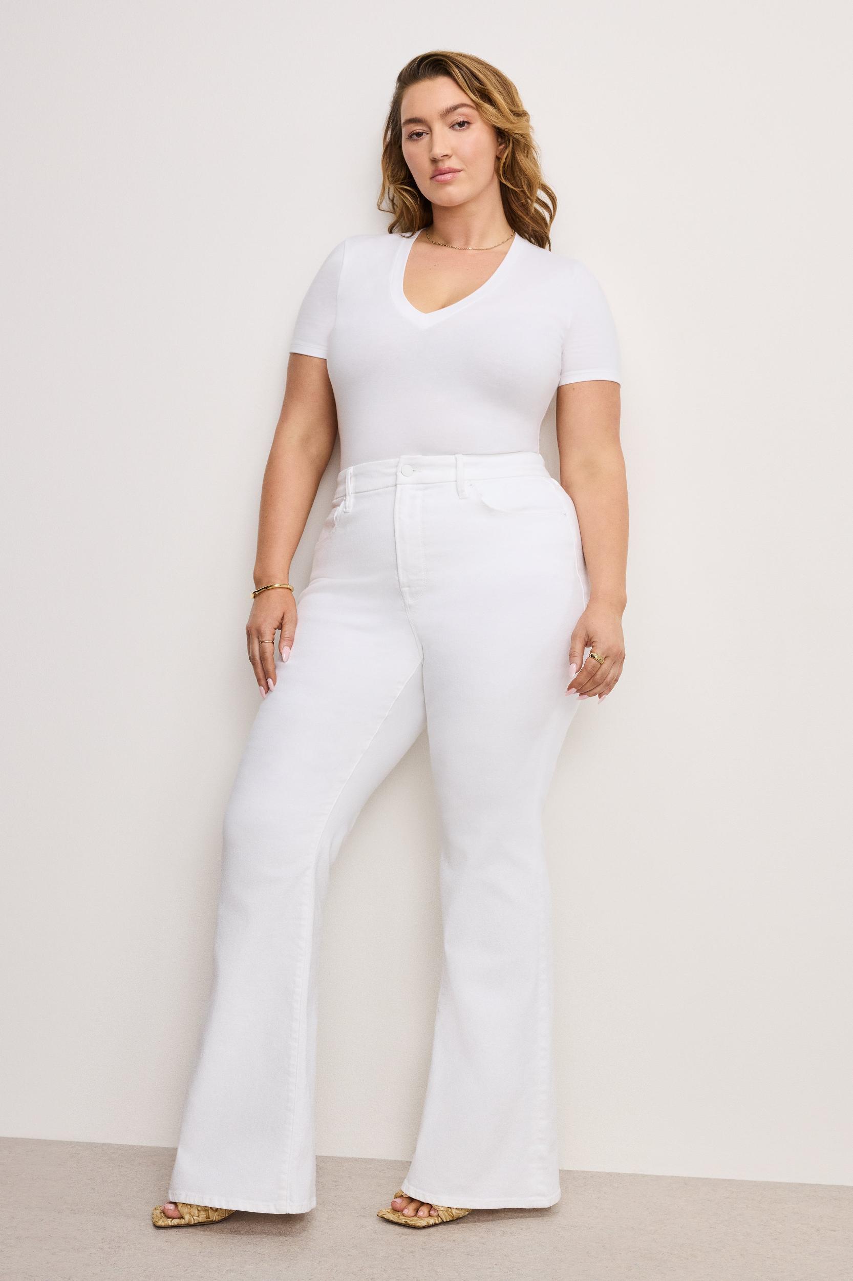 GOOD LEGS FLARE JEANS | WHITE001 Product Image