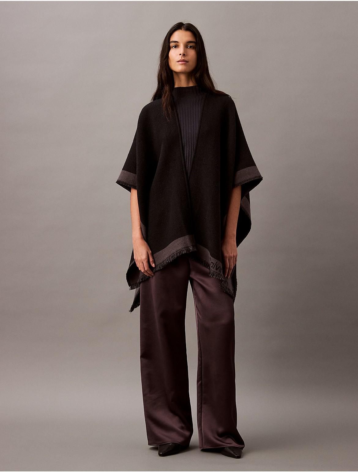 Calvin Klein Womens Wool Woven Shawl Product Image