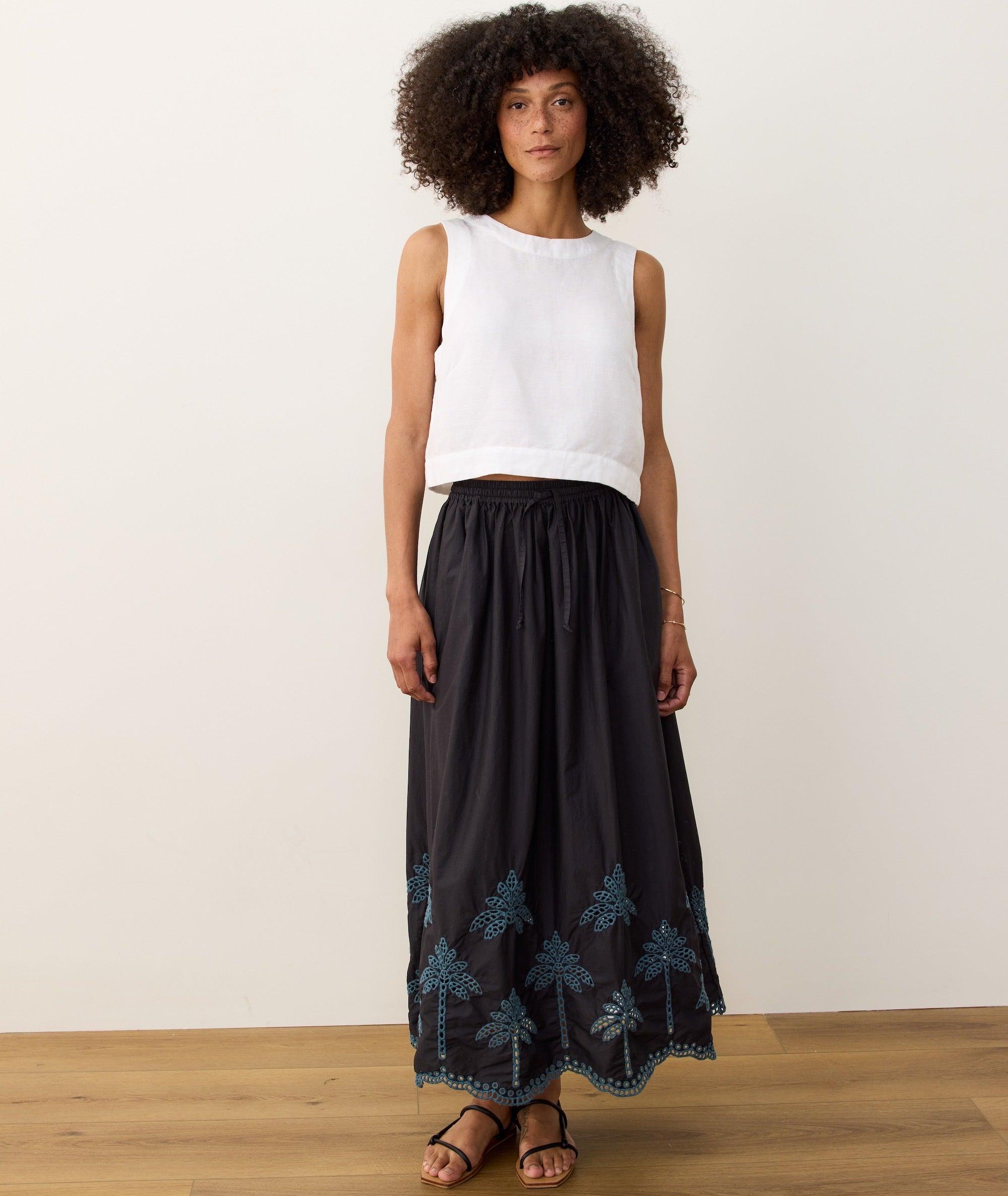 Ryland Eyelet Drawstring Skirt Product Image