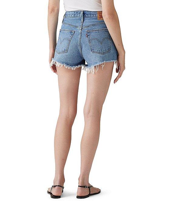 Levi's® 501® Original High-Rise Destructed Denim Shorts Product Image