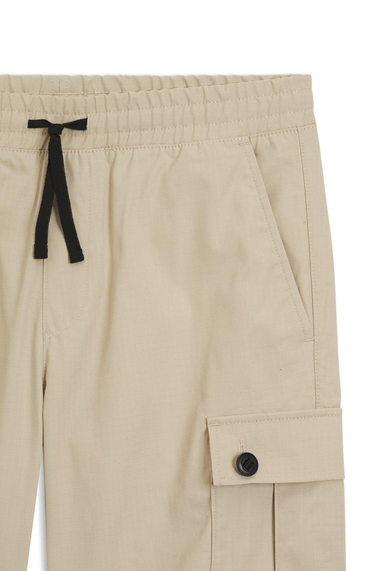 Regular-fit cargo trousers in ripstop cotton Product Image