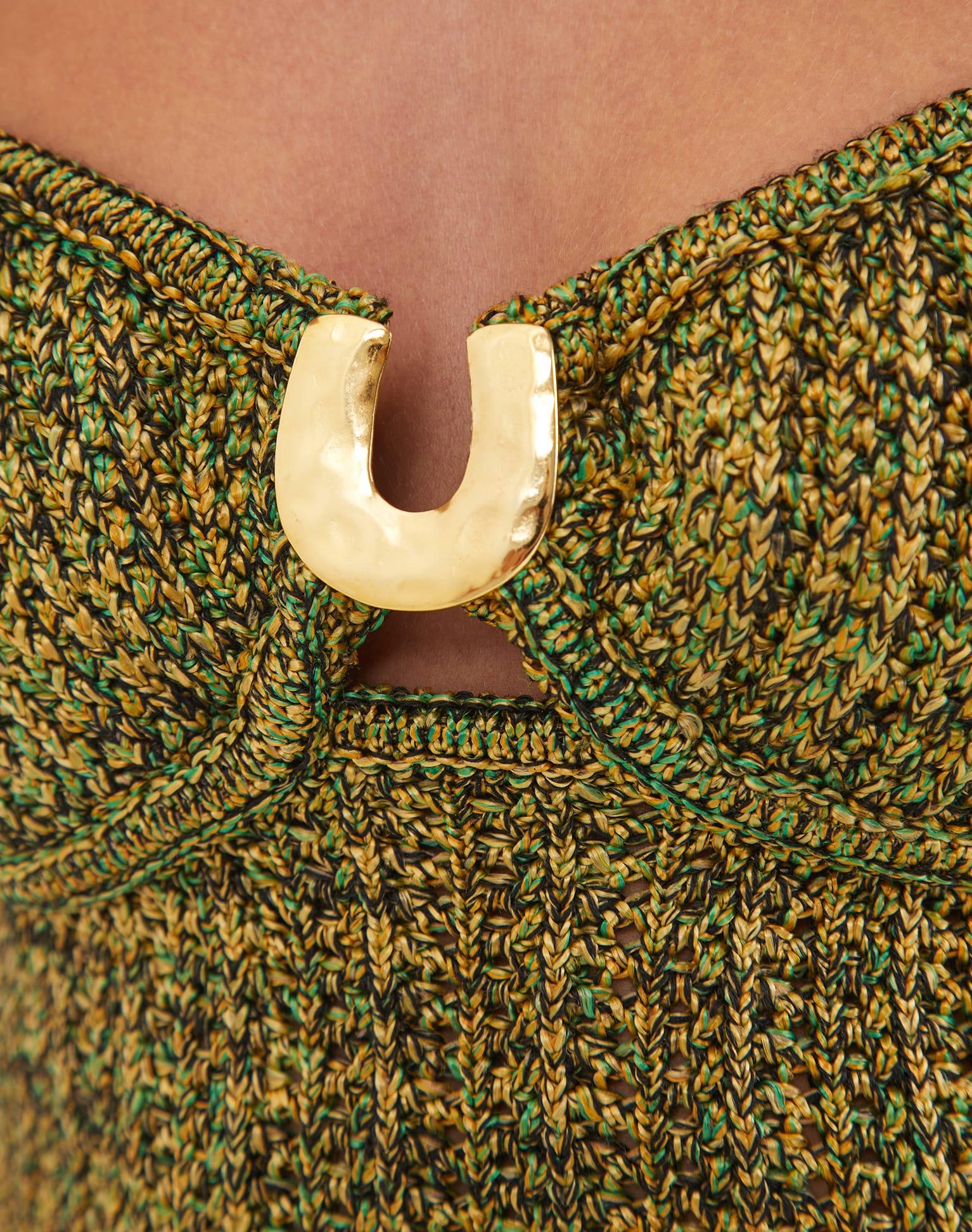 Knit Aria Top - Green Product Image