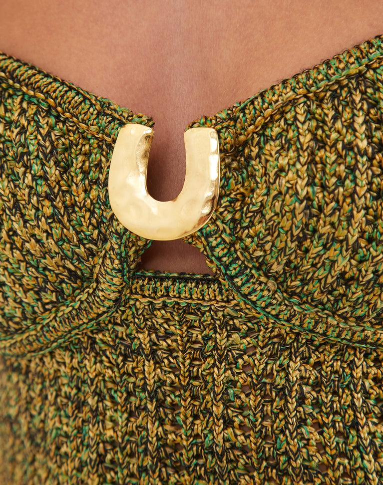 Knit Aria Top - Green Product Image