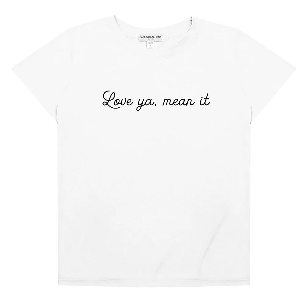 Women's Suburban Riot "Love Ya, Mean It" Graphic Tee, Girl's,  Product Image