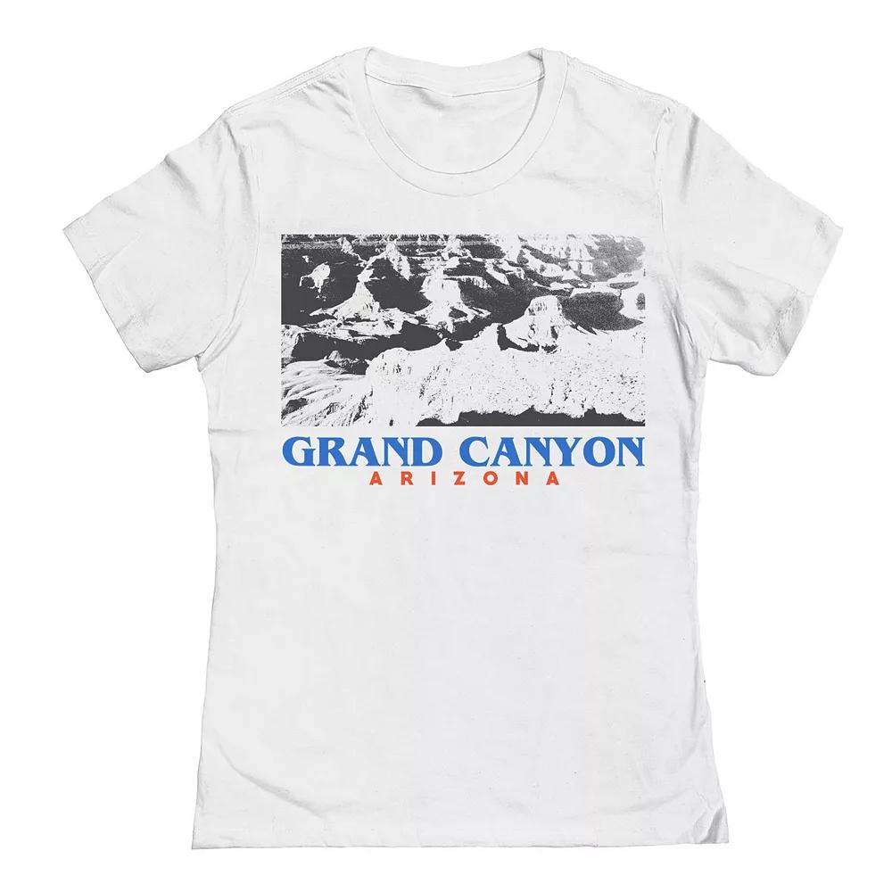 Junior's Grand Canyon Womens Graphic Tee, Girl's, Size: XL, White Product Image