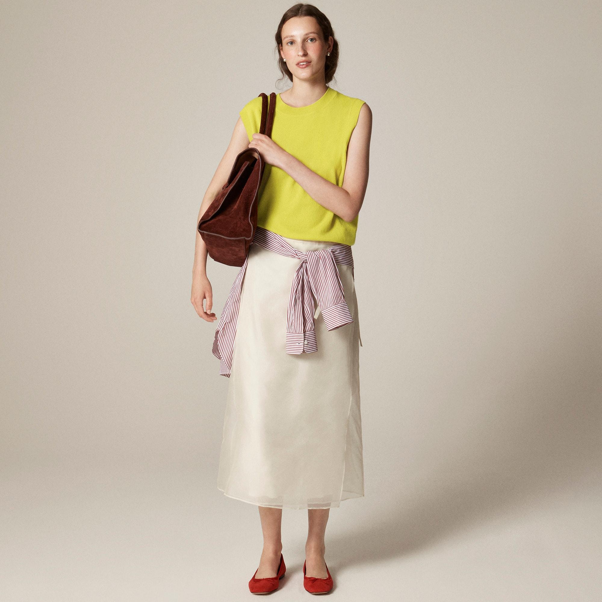 Cashmere relaxed sweater shell Product Image