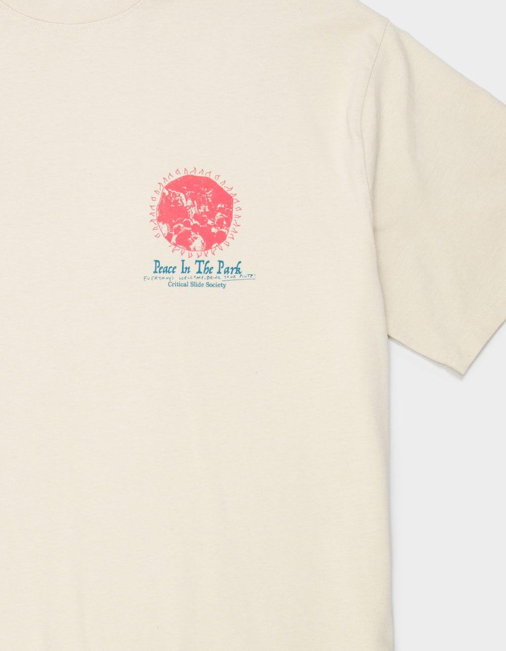 THE CRITICAL SLIDE SOCIETY Park Mens Boxy Tee - BONE Product Image