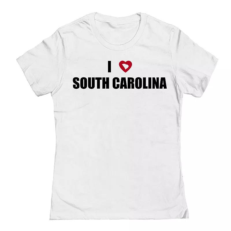 Junior's I Heart South Carolina Graphic Tee, Women's,  Product Image