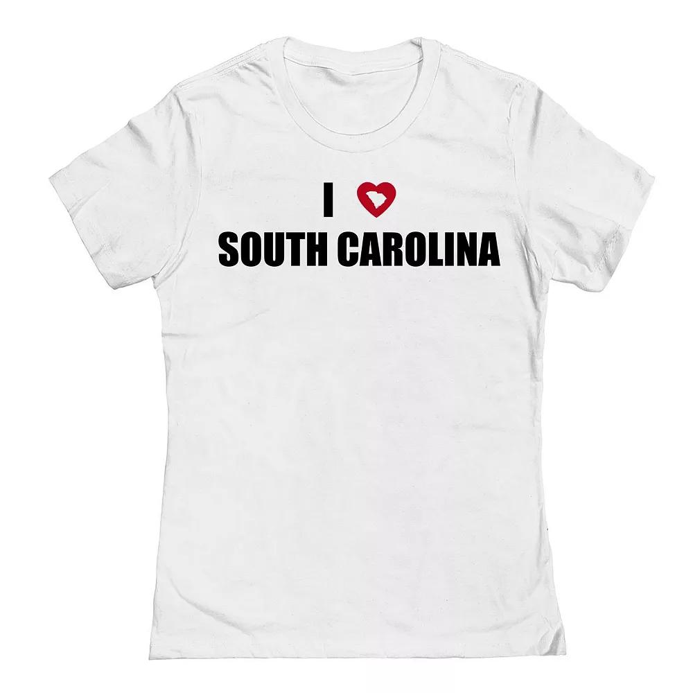 Junior's I Heart South Carolina Graphic Tee, Women's,  Product Image