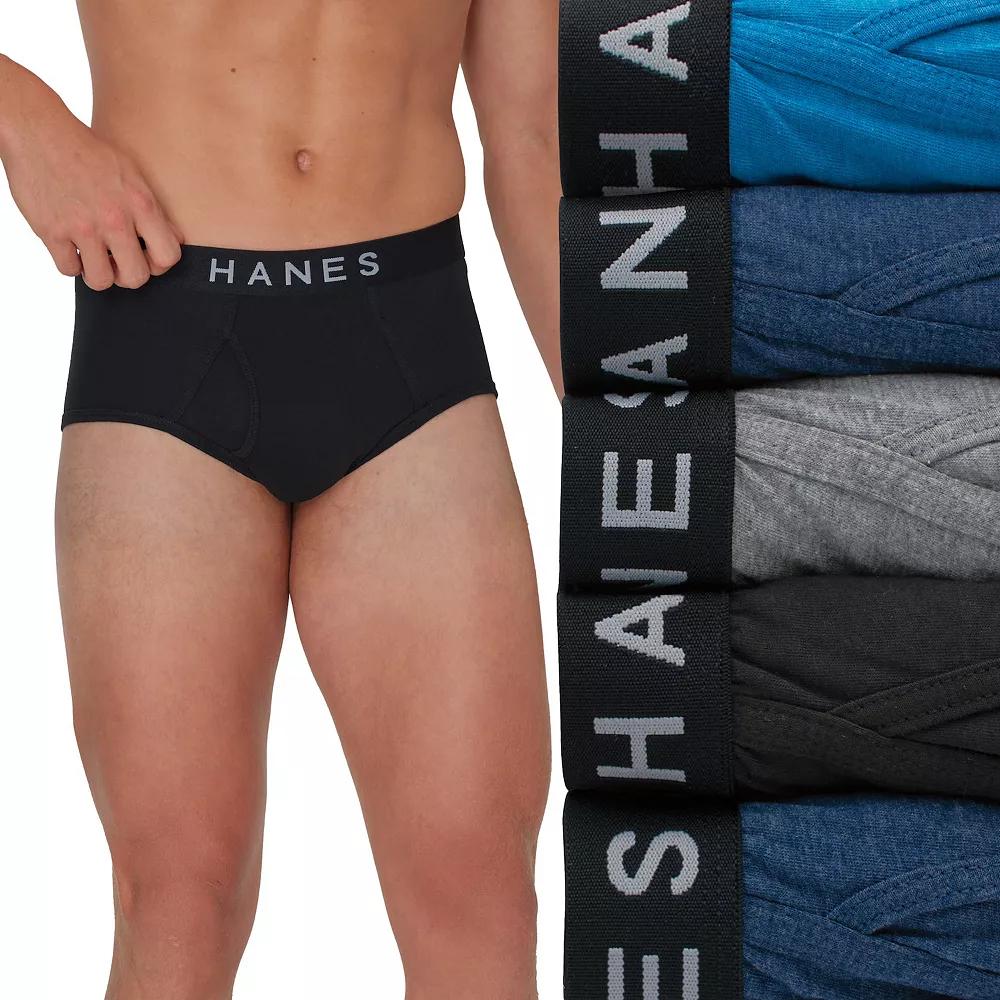 Men's Hanes® 5 Pack Ultimate ComfortBlend Moisture Wicking Brief Underwear,  Product Image
