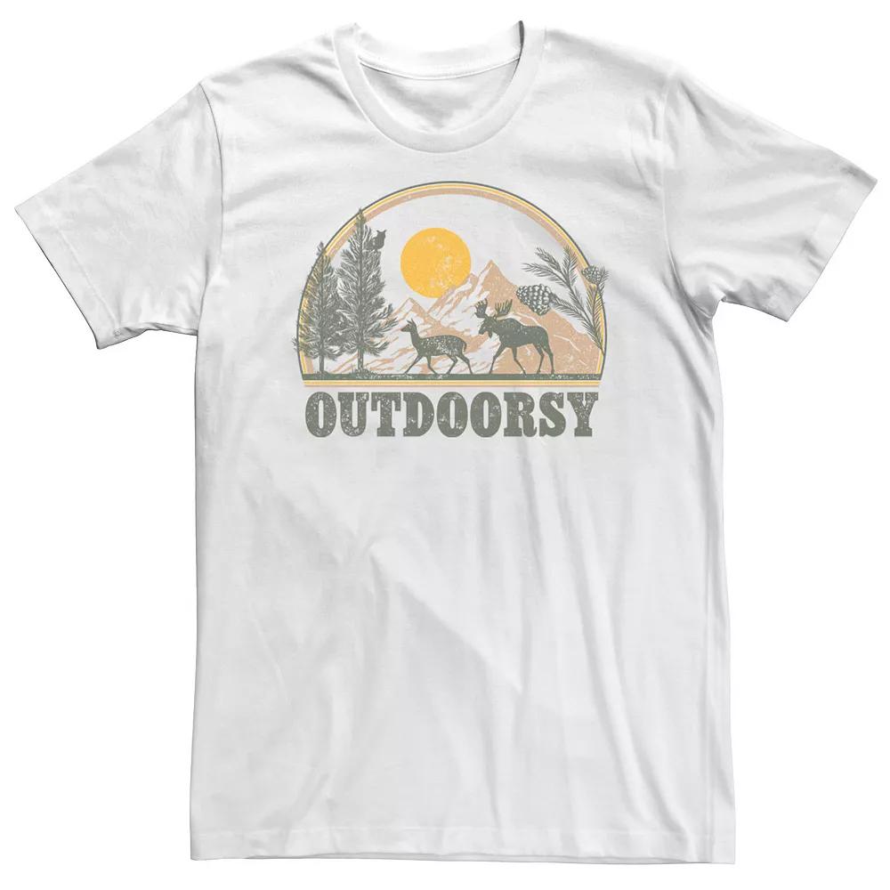 Big & Tall Trendy Outdoorsy Landscape Graphic Tee, Men's,  Product Image