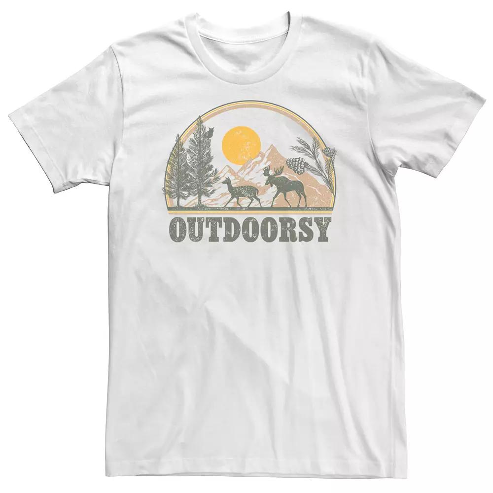 Big & Tall Trendy Outdoorsy Landscape Graphic Tee, Men's,  Product Image