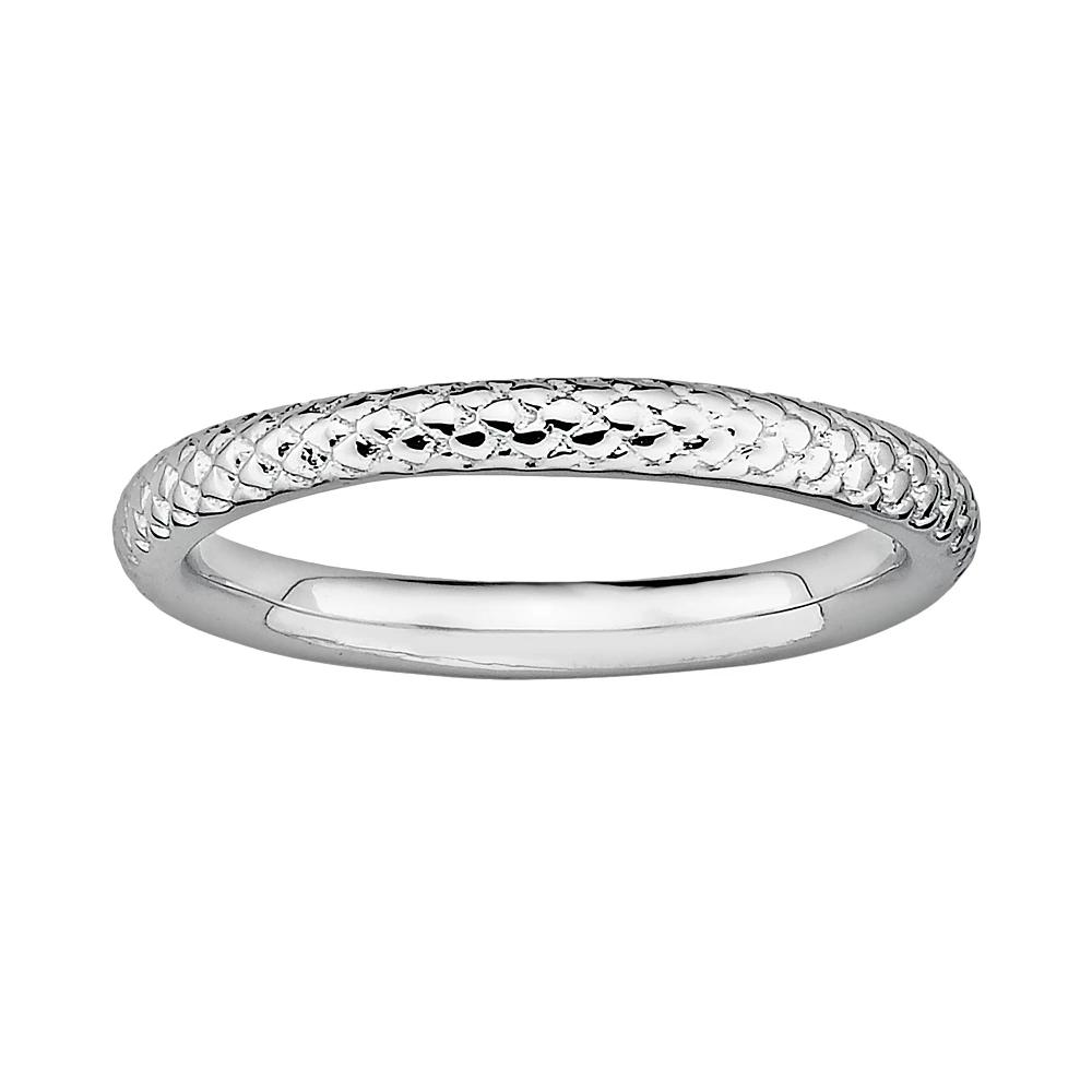 Stacks & Stones Sterling Silver Cable Stack Ring, Women's, Size: 5 Product Image