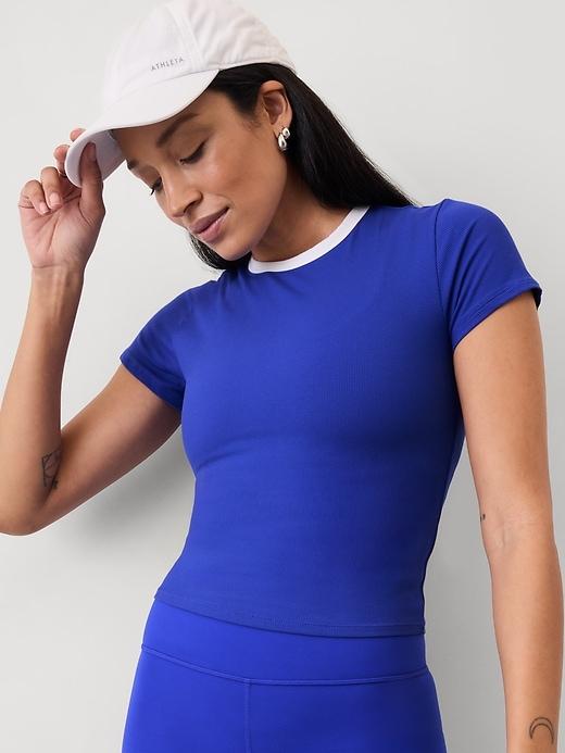 Signature Rib Crop Tee Product Image