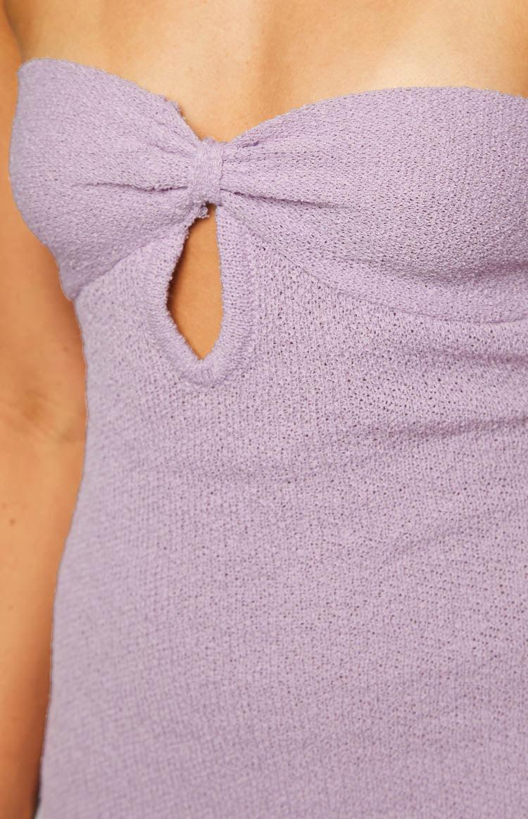 Ciela Lavender Knit Mini Dress Product Image