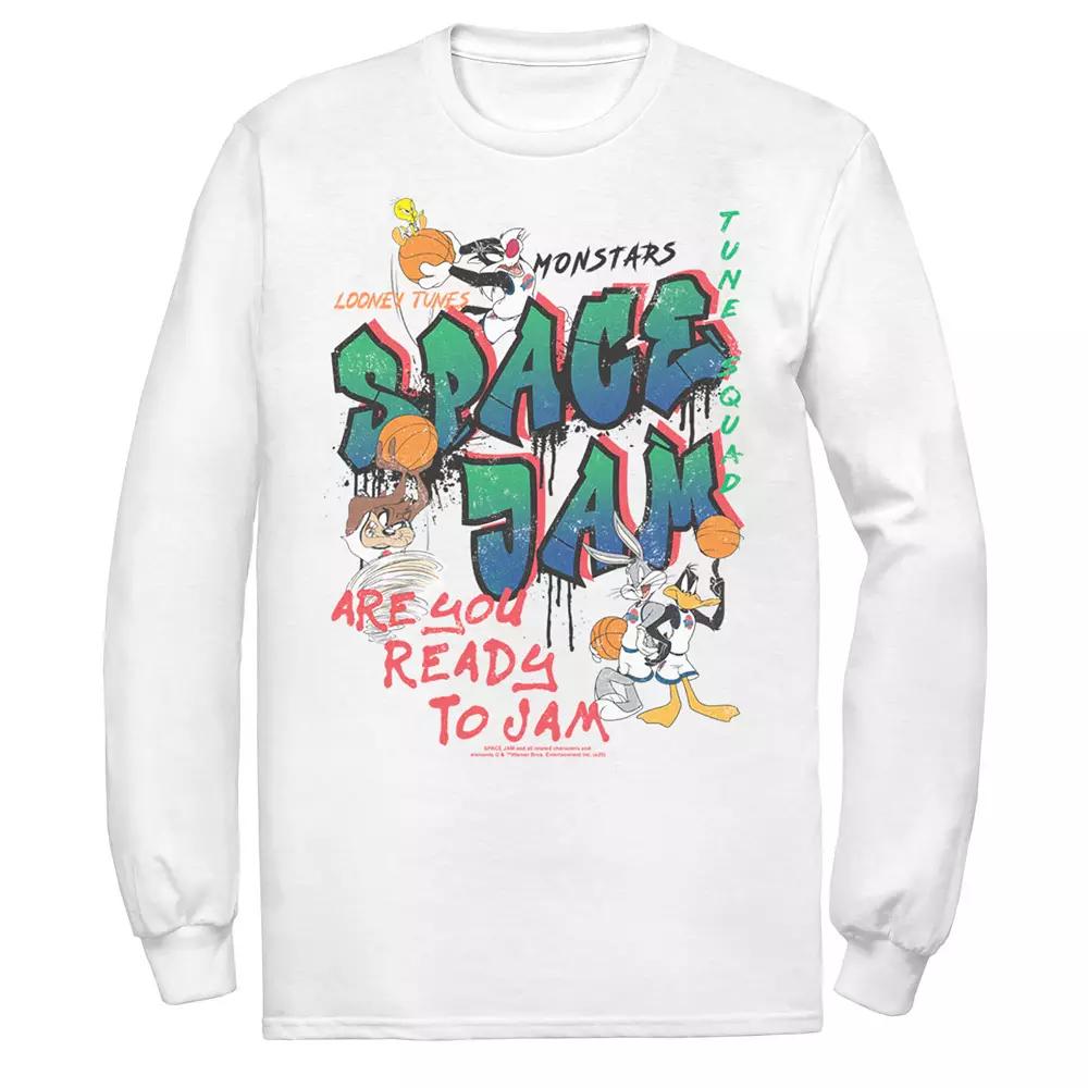 Men's Looney Tunes Space Jam Are You Ready To Jam Graffiti Tee,  Product Image