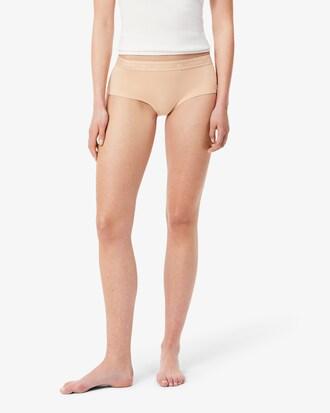 Stretch Cotton Logo Waist Shorts Product Image