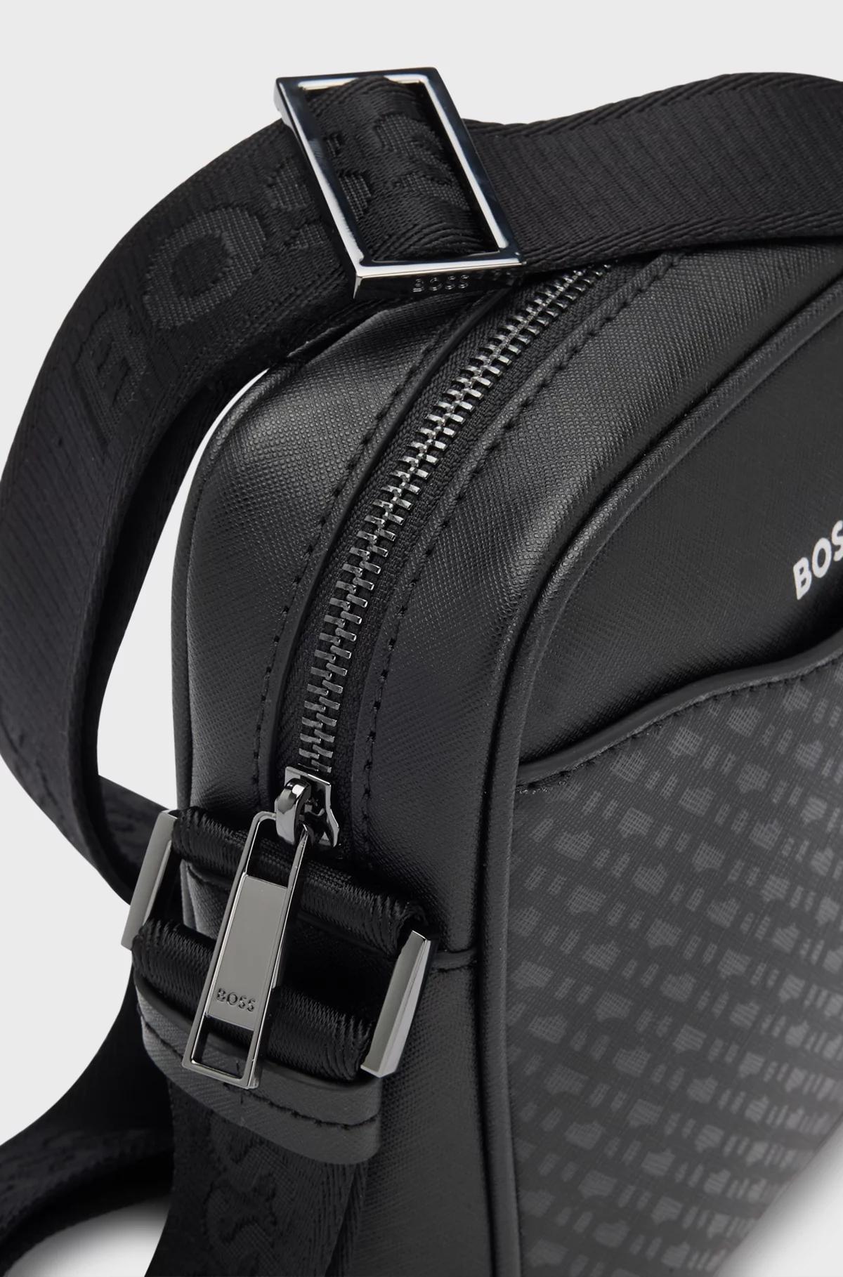 Boss Reporter Bag with Monogram-Patterned Front Pockert Product Image