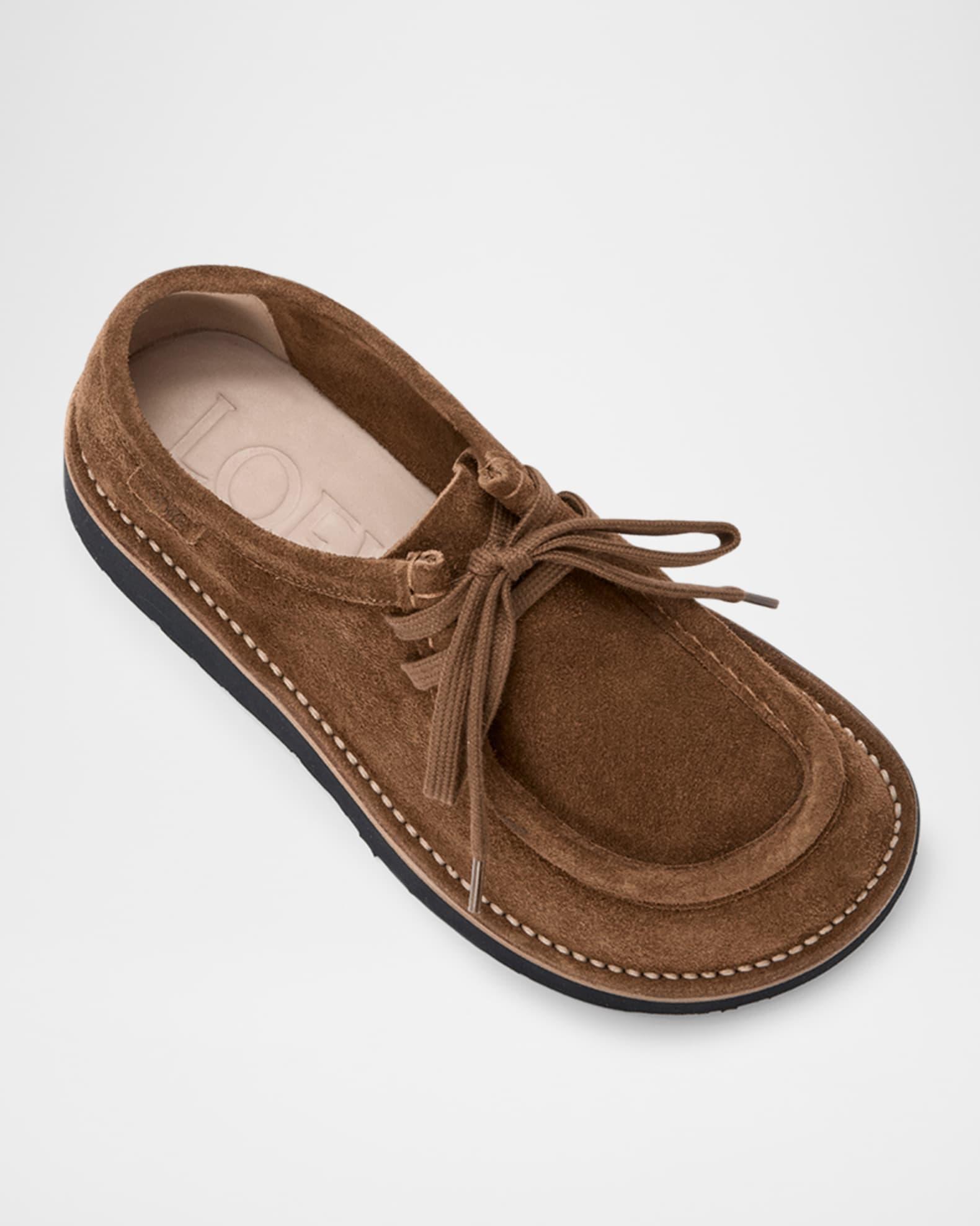 Faro Suede Lace-Up Derby Shoes Product Image