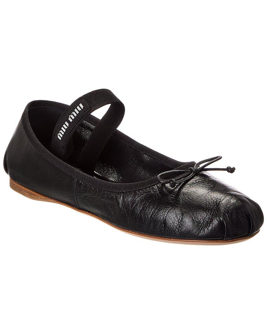 logo-strap ballerina shoes Product Image