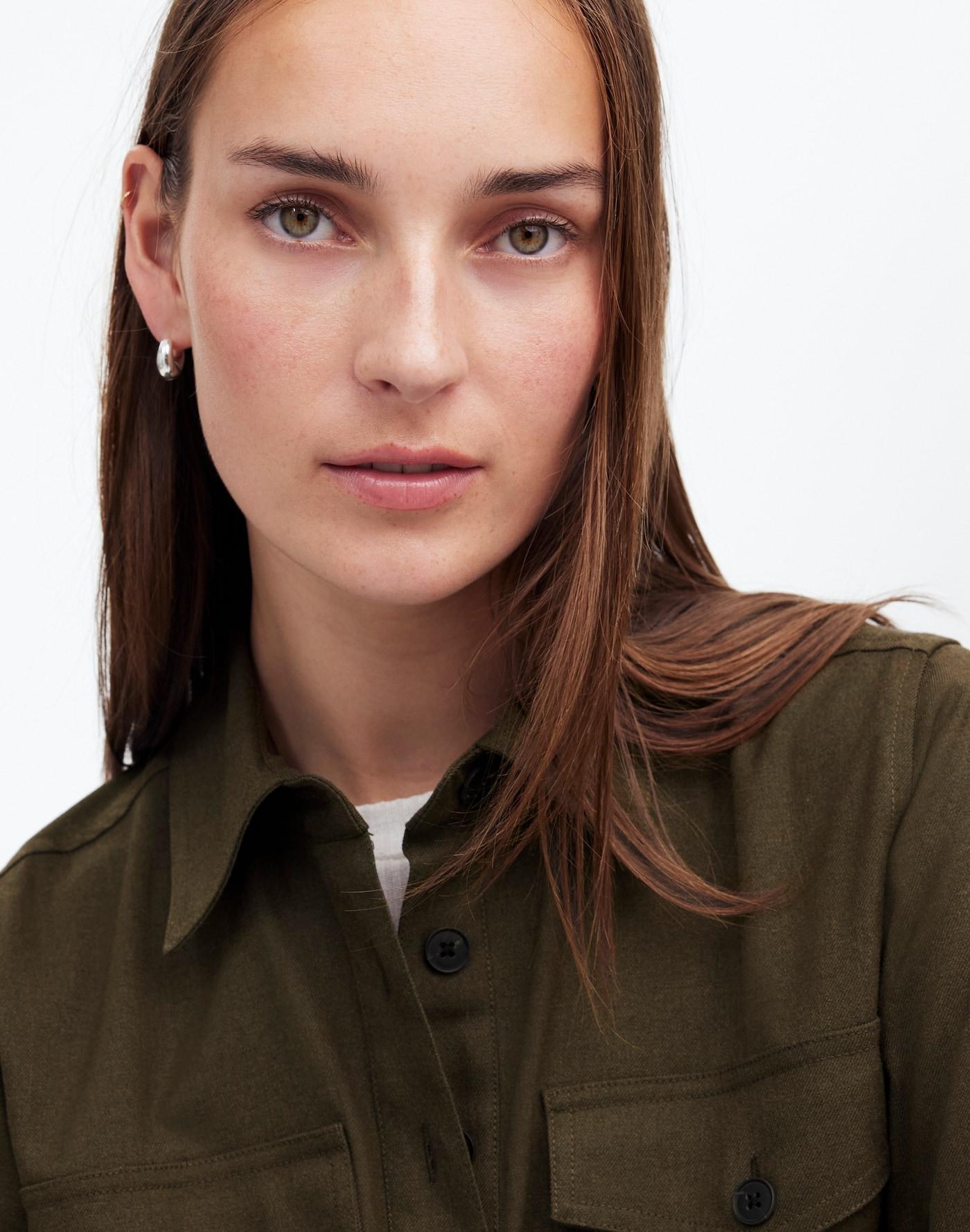 Button-Up Mini Shirtdress Product Image