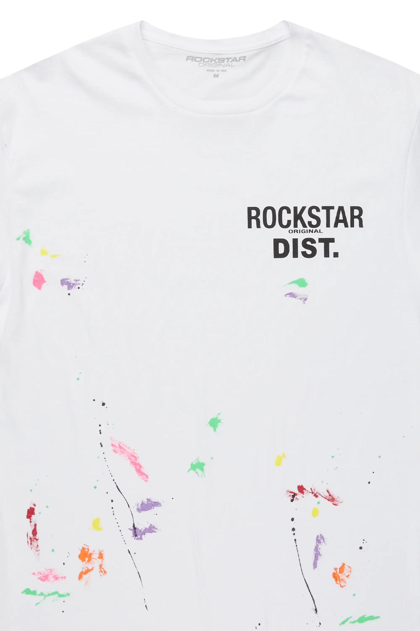 Sayer White Graphic T-Shirt Male Product Image