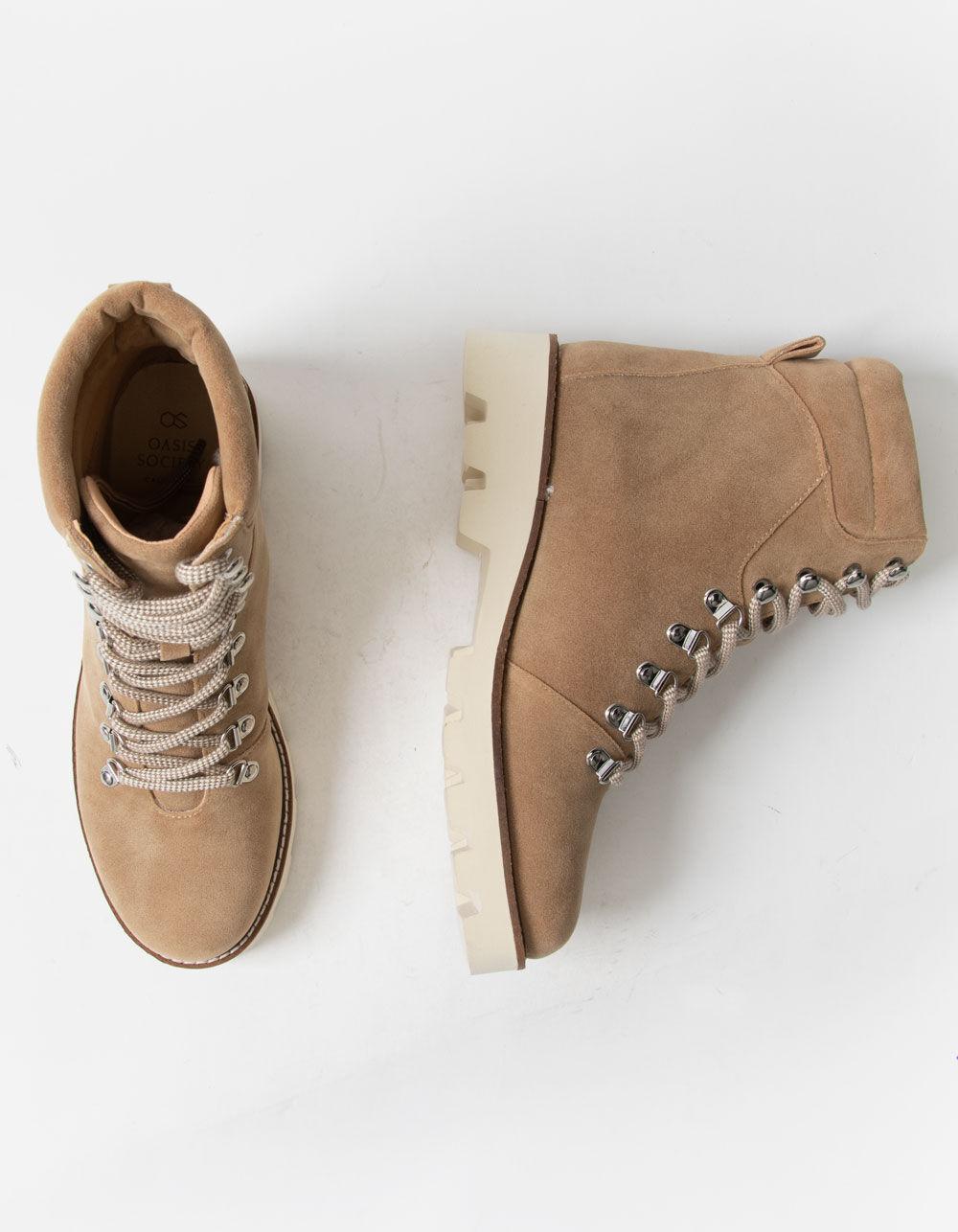 OASIS SOCIETY Arlene Womens Hiker Boots - KHAKI Product Image