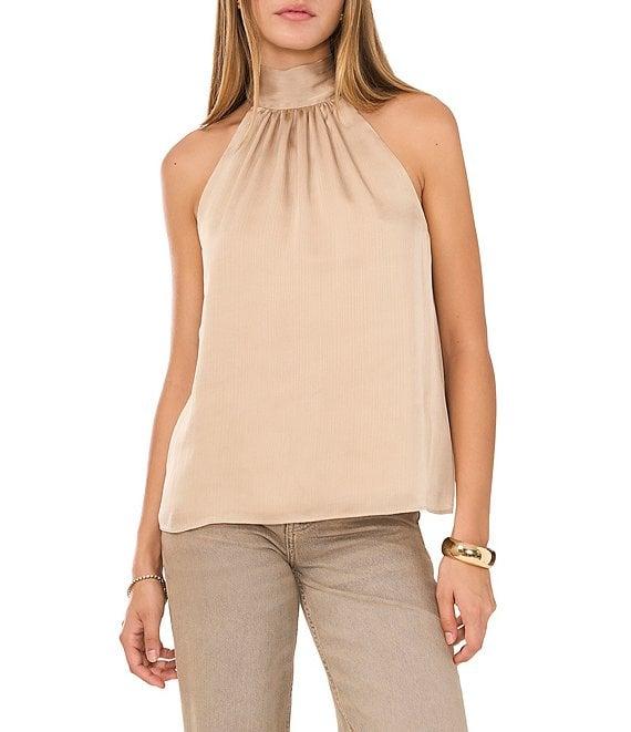1. STATE Halter Neck Sleeveless Tie Back Top Product Image