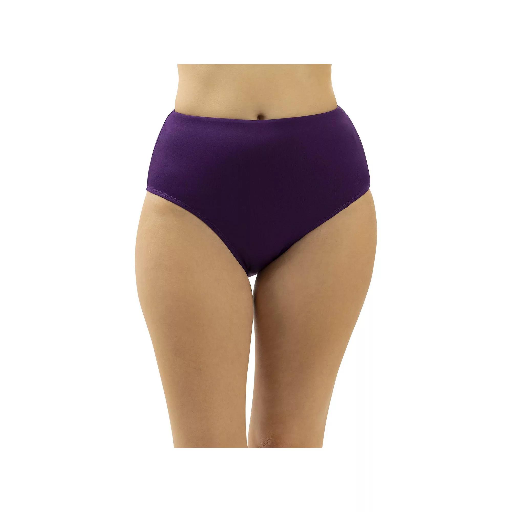 Women's Dolfin High-Waisted Contemporary Brief Swim Bottoms,  Product Image