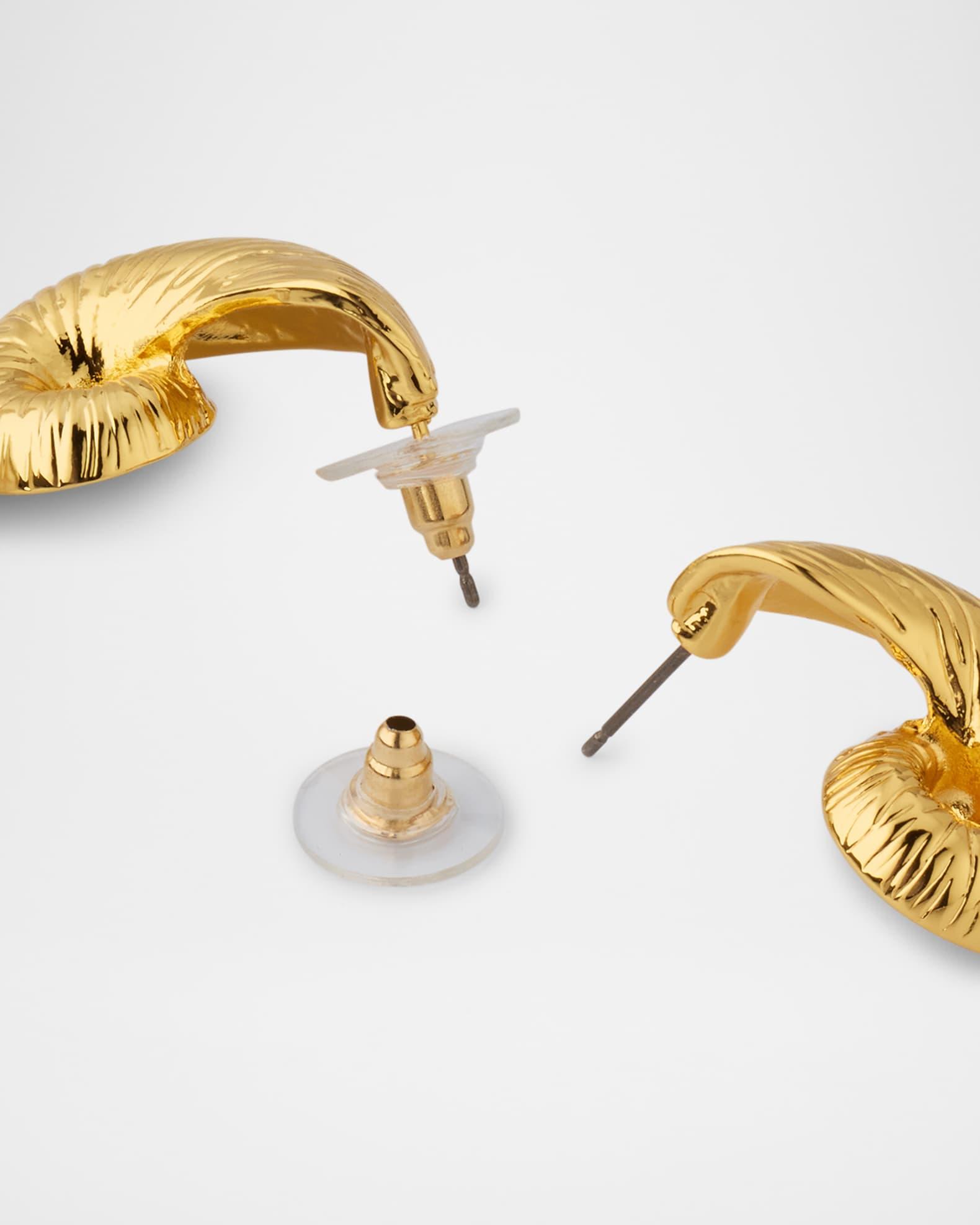 Seashell Pearly Drop Earrings Product Image