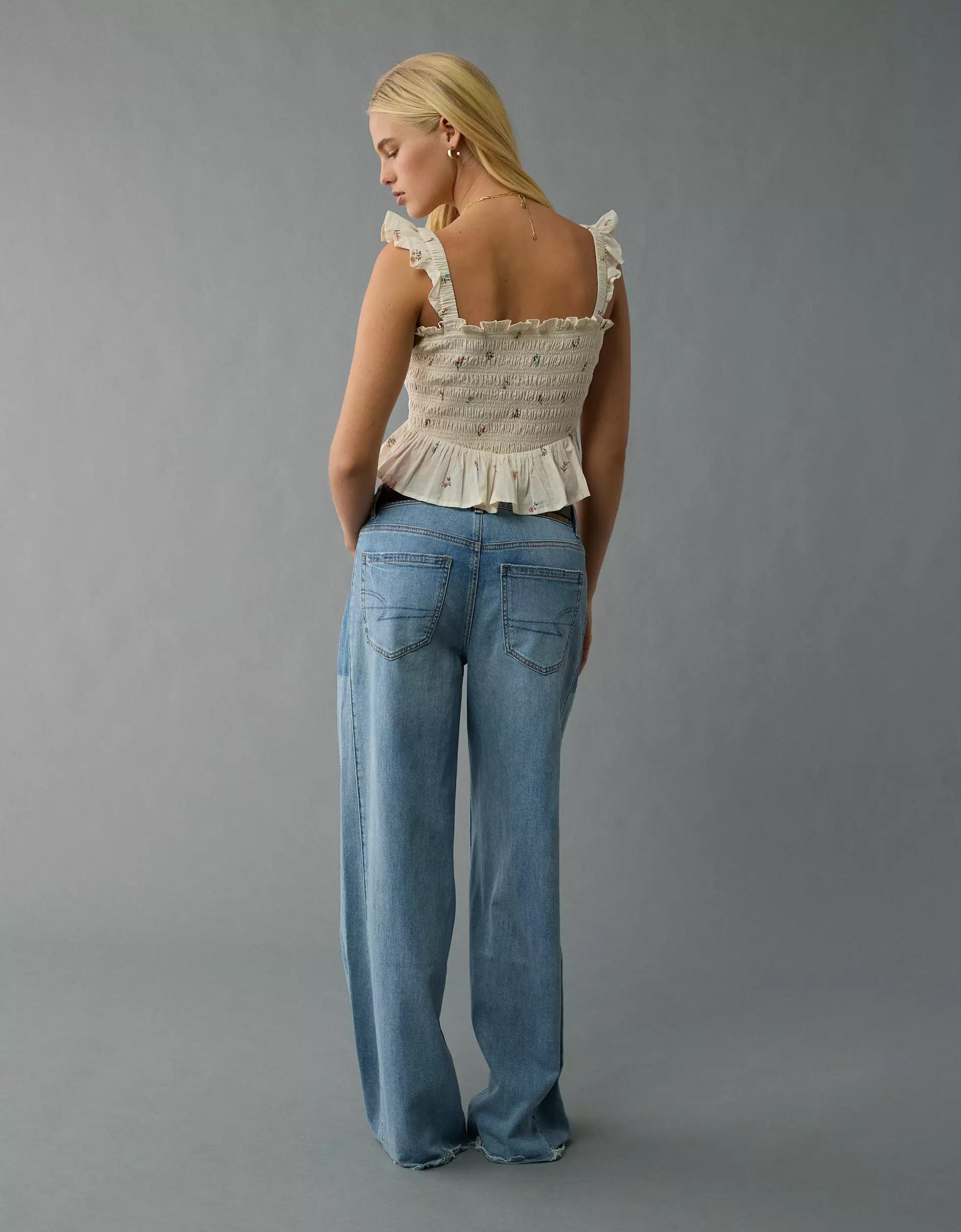 AE Bella Smocked Crop Top Product Image