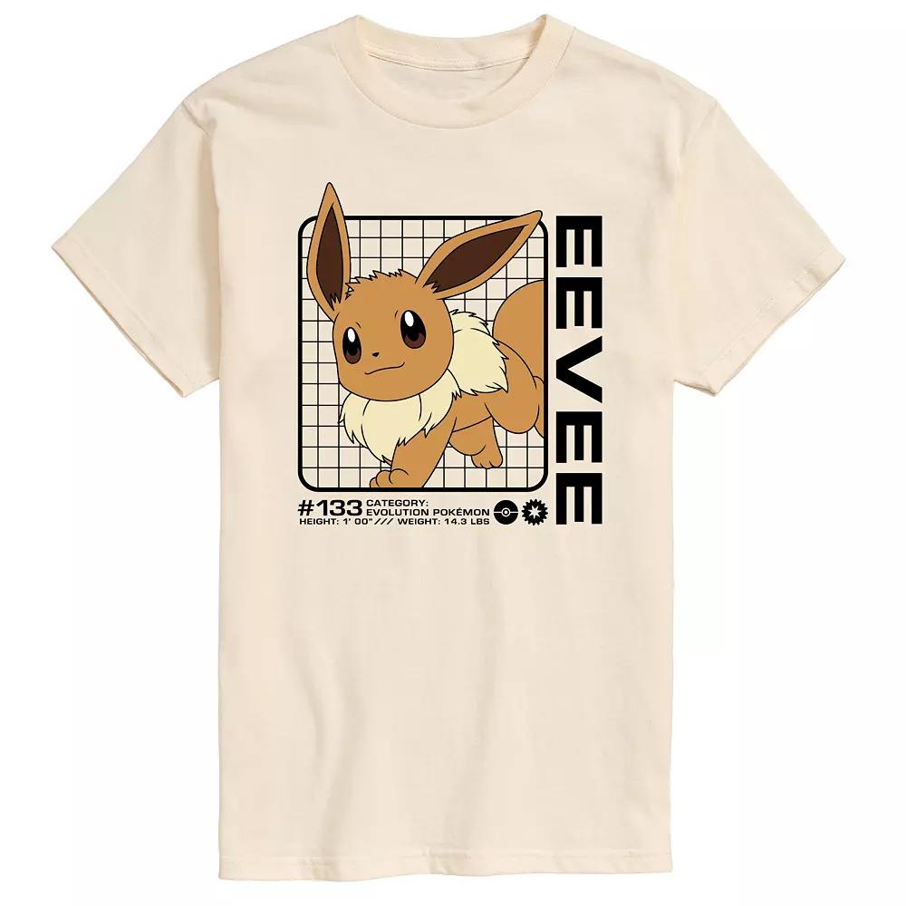 Men's Pokemon Eevee Stats Graphic Tee,  Product Image