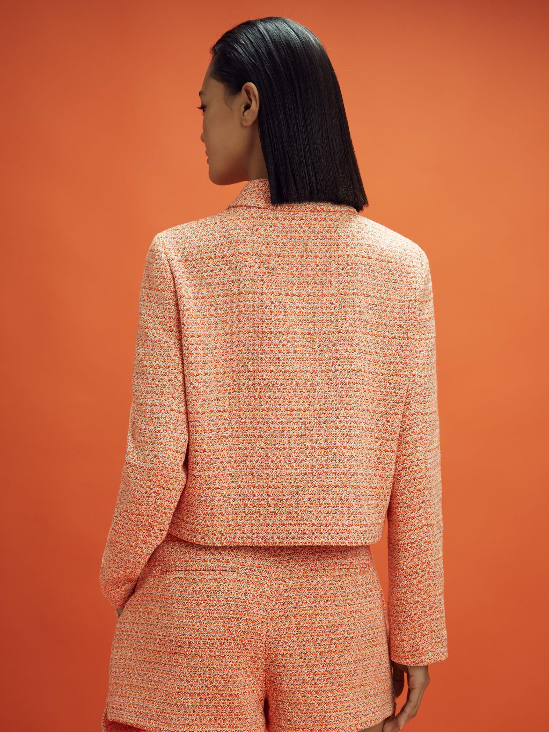 McLaren F1 Boucle Cropped Jacket in Papaya Product Image